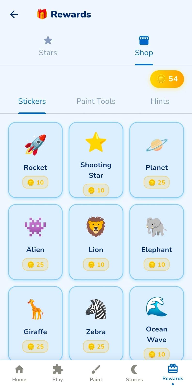 JWorld Quest matching game screen